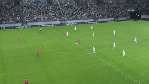 b体育网直播的足球比赛精彩进攻画面